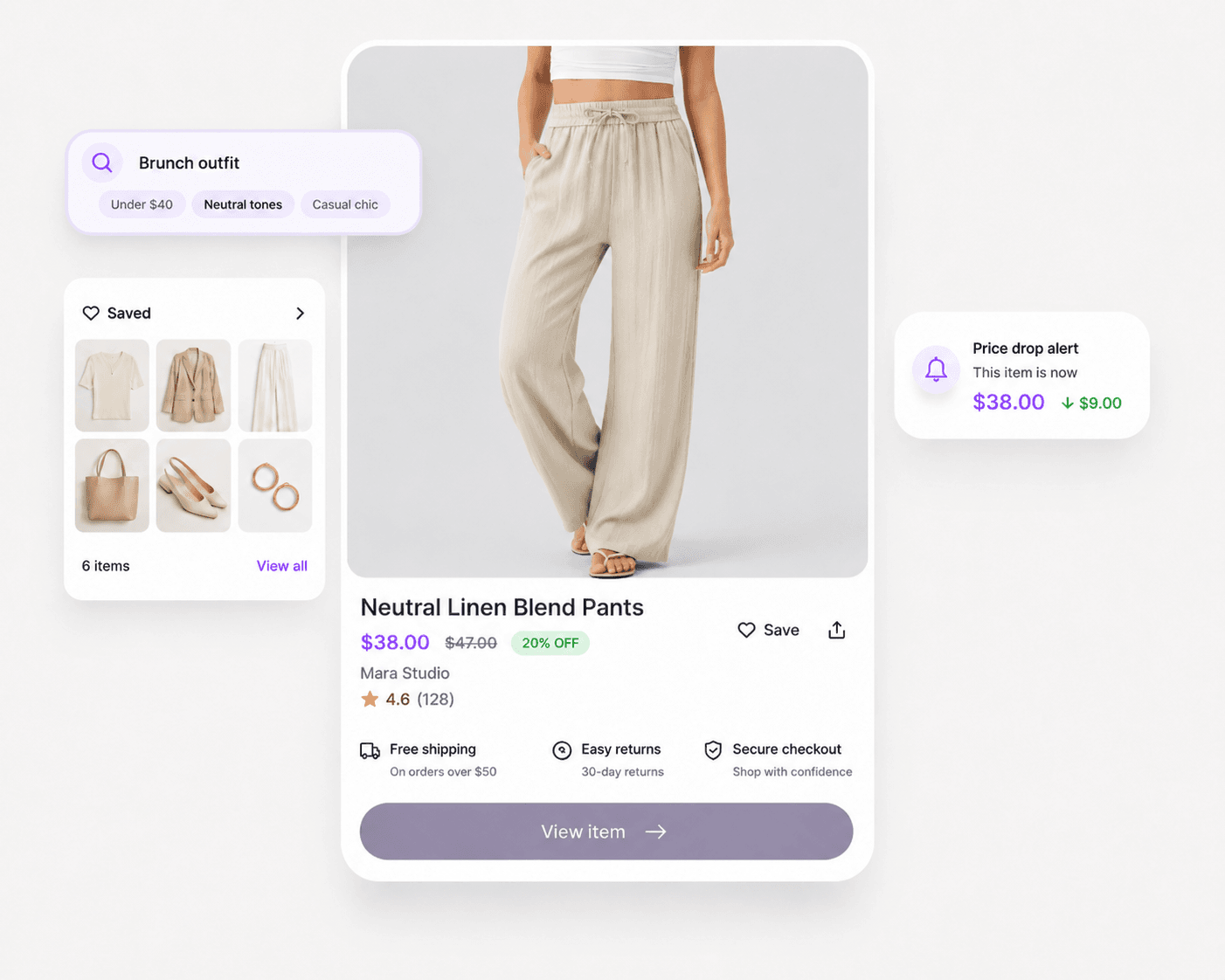 Find better pieces — discover deals and styles that match you